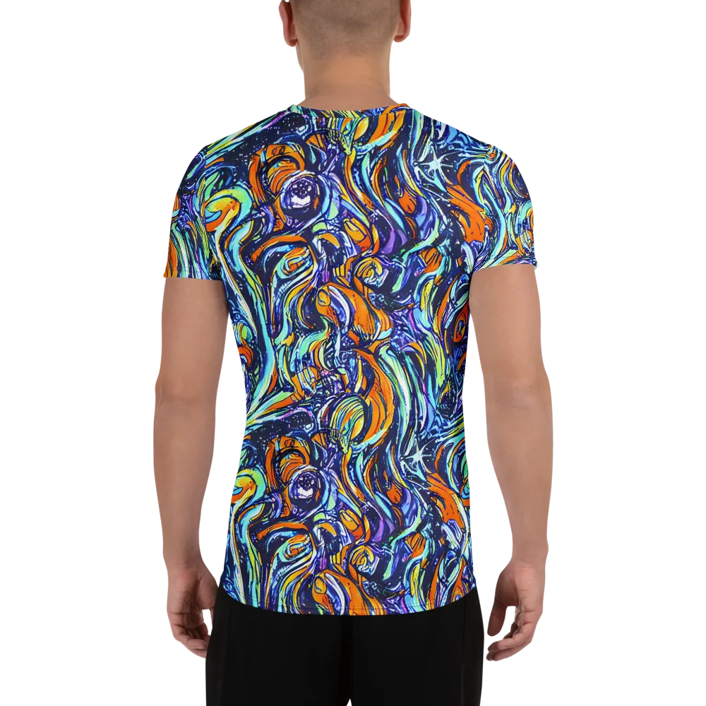 Sonic Marble on Men's Athletic T-Shirt — Back