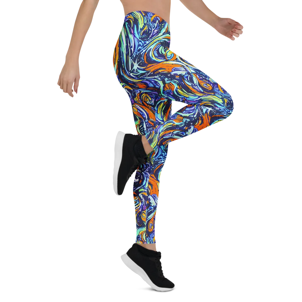 Sonic Marble on Leggings — Right