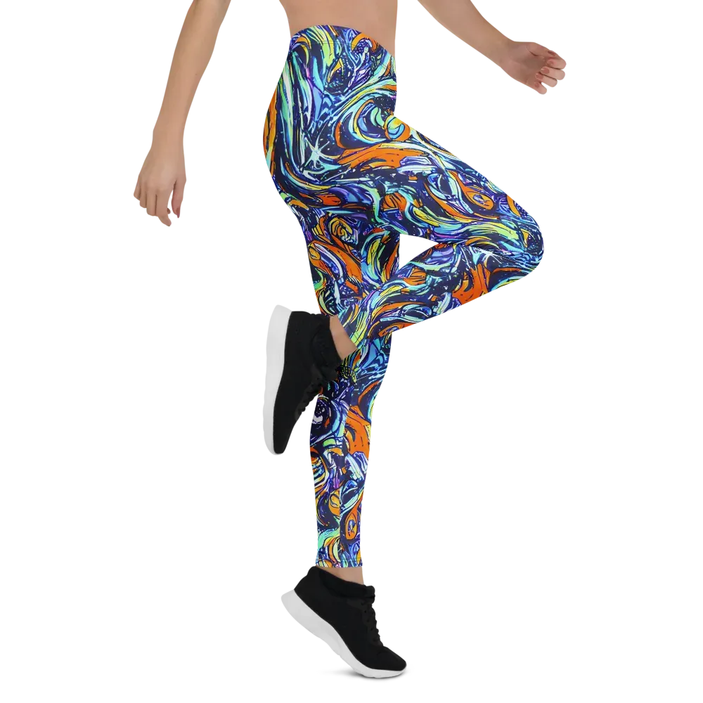 Sonic Marble on Leggings — Right