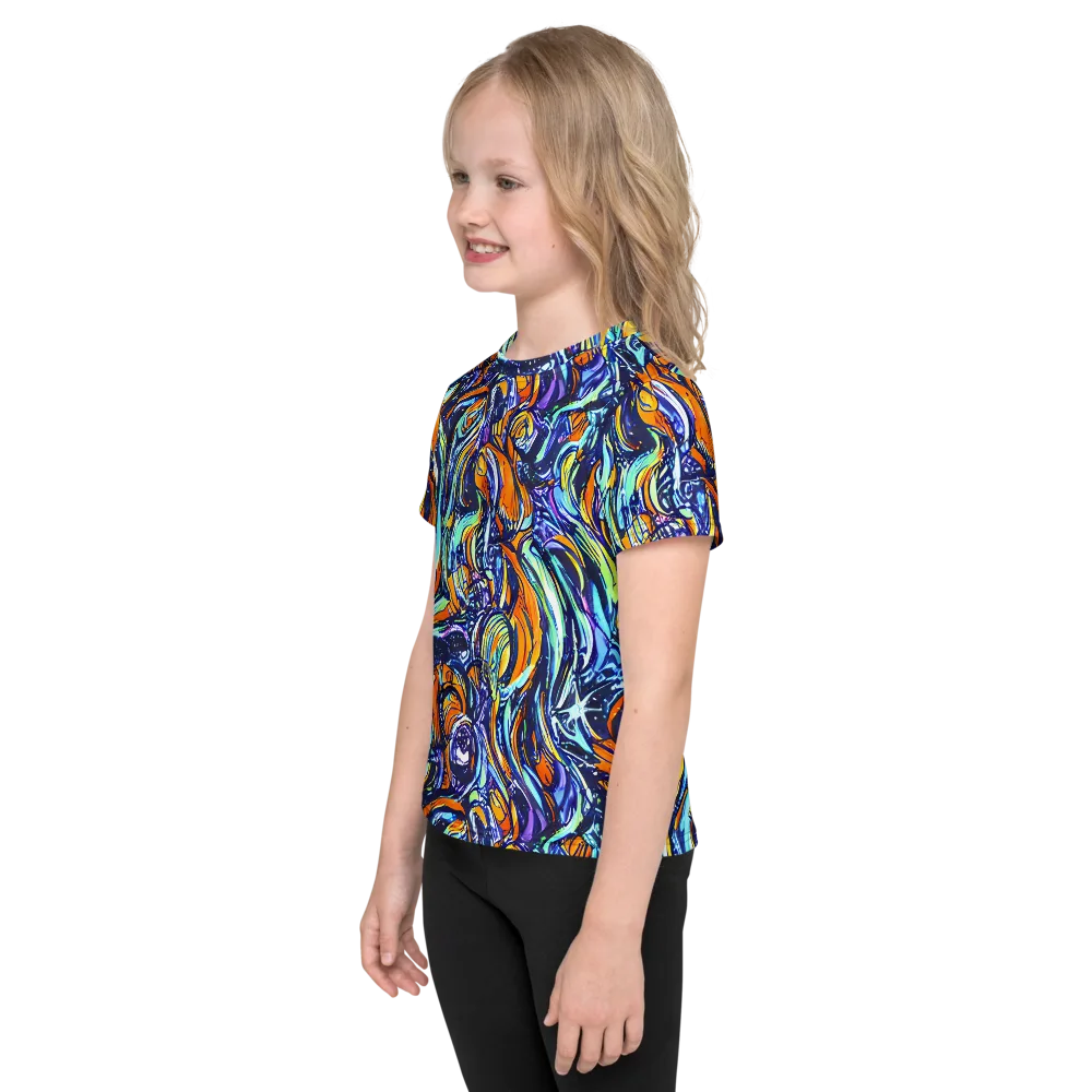 Sonic Marble on Kids Crew Neck T-Shirt — Left