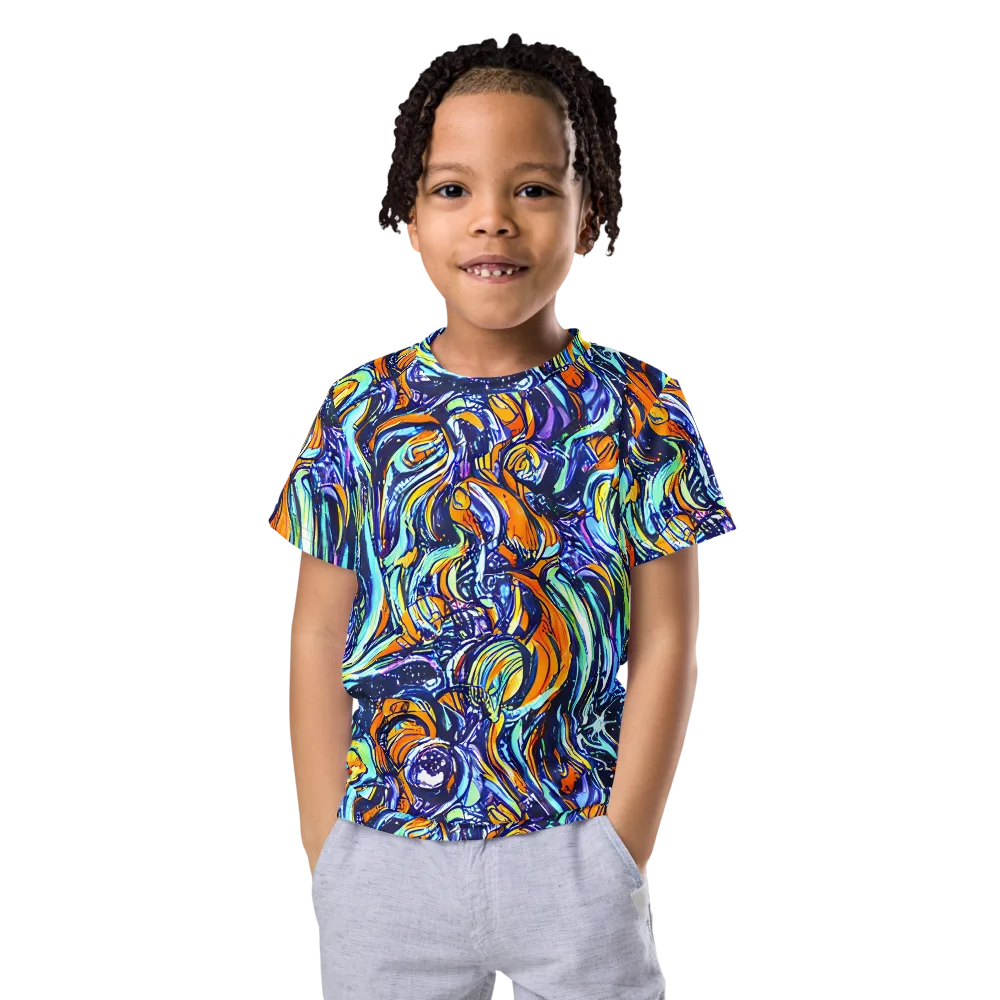 Sonic Marble on Kids Crew Neck T-Shirt — Front