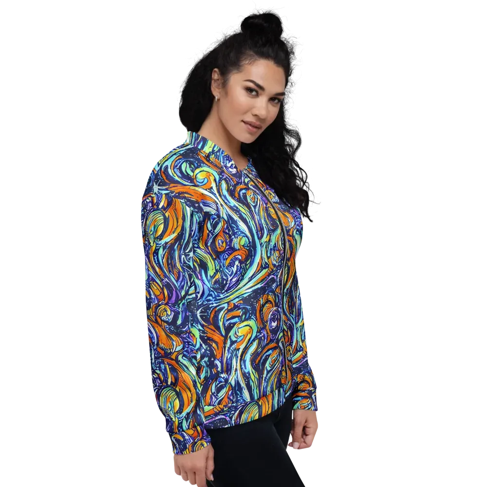 Sonic Marble on Bomber Jacket — Right