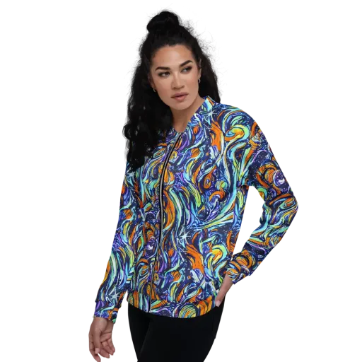 Sonic Marble on a Bomber Jacket