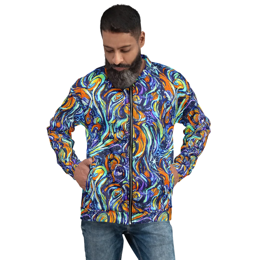 Sonic Marble on Bomber Jacket — Front