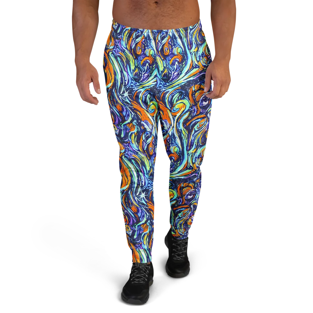 Sonic Marble on Men's Joggers — Front