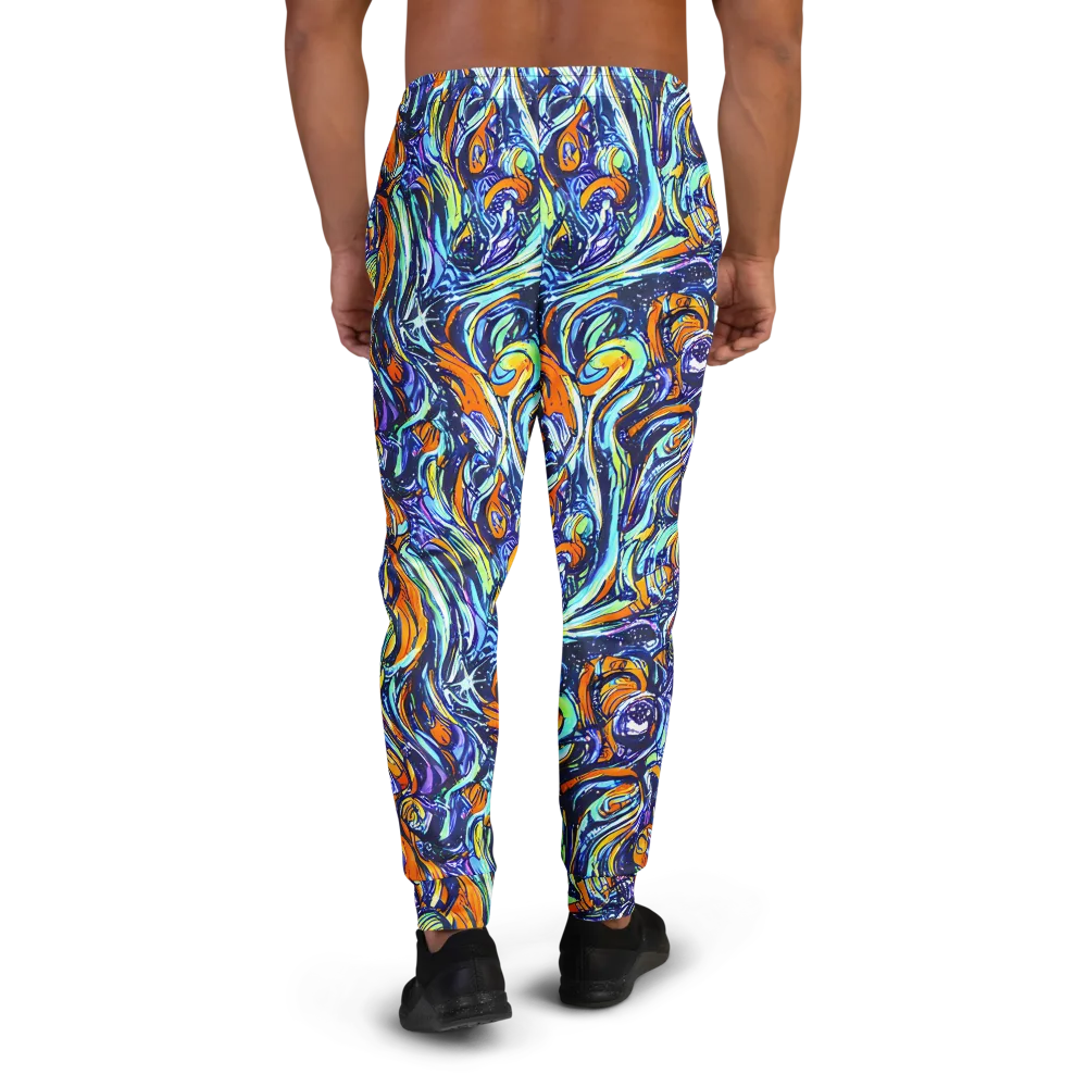 Sonic Marble on Men's Joggers — Back
