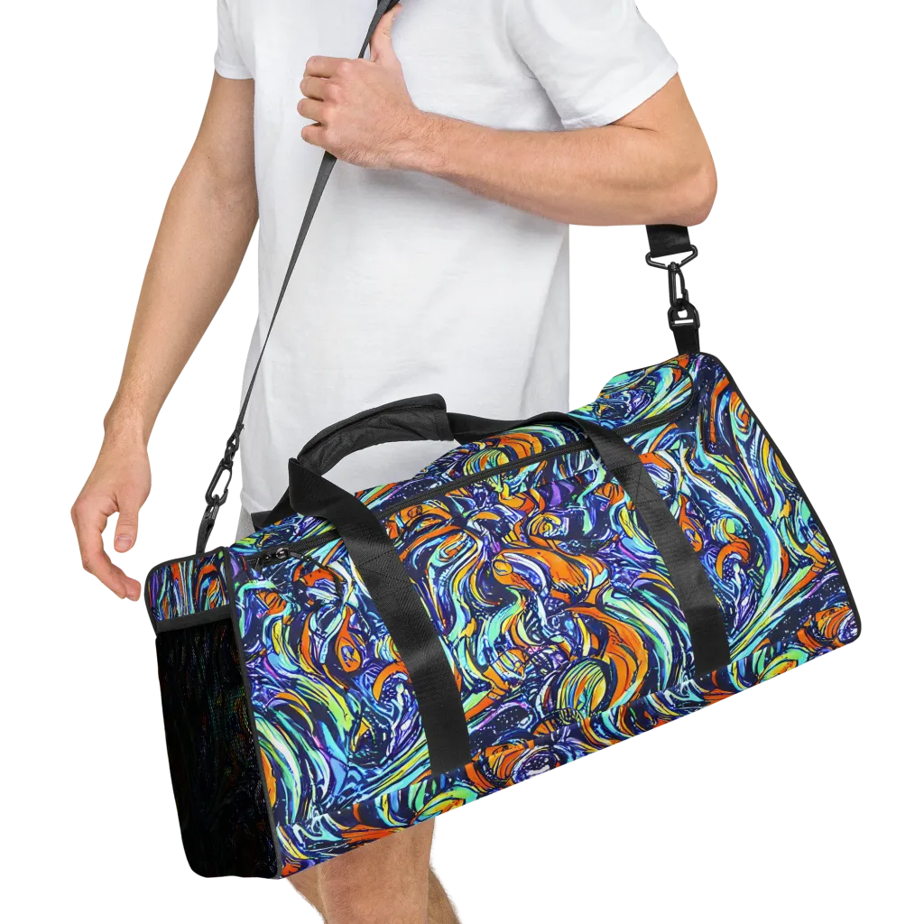 Sonic Marble on Duffle Bag — Right Front