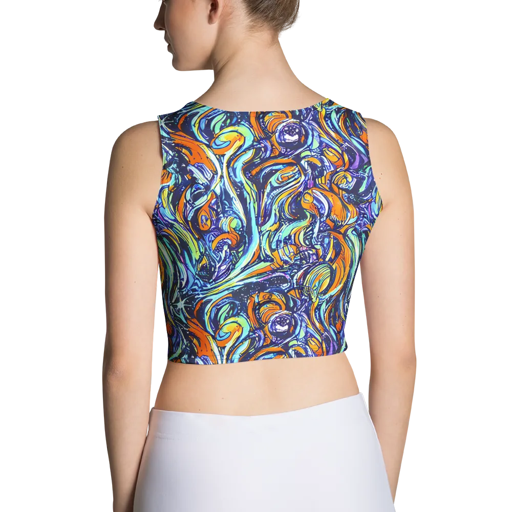 Sonic Marble on Crop Top — Back