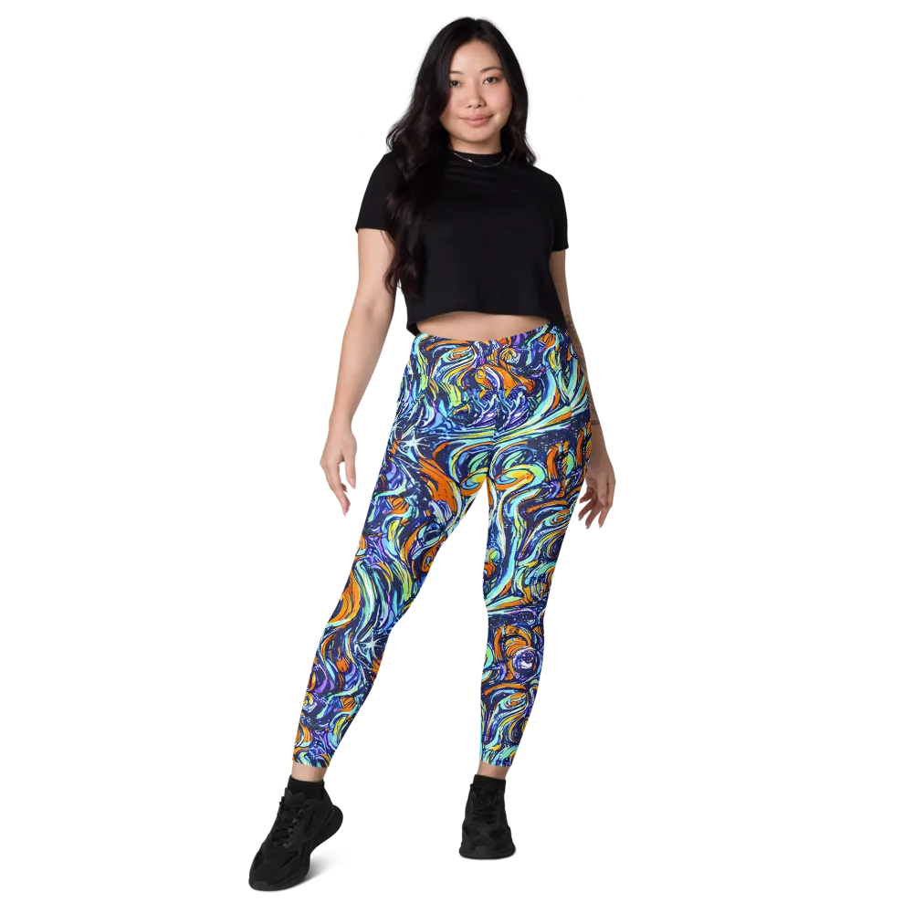 Sonic Marble on Leggings with Pockets — Front