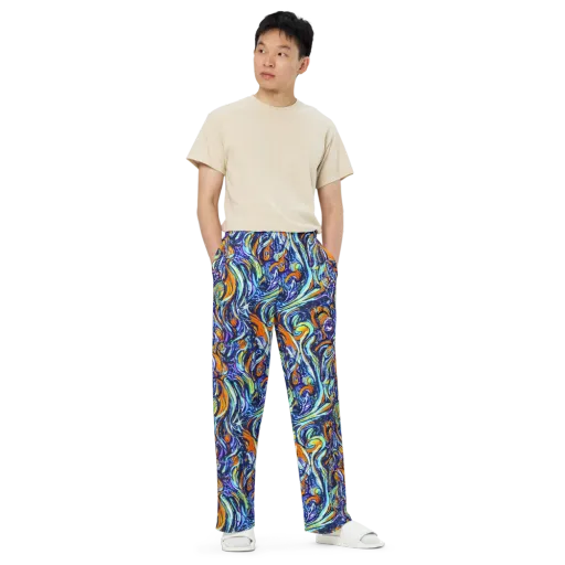 Sonic Marble on a Wide-Leg Pants