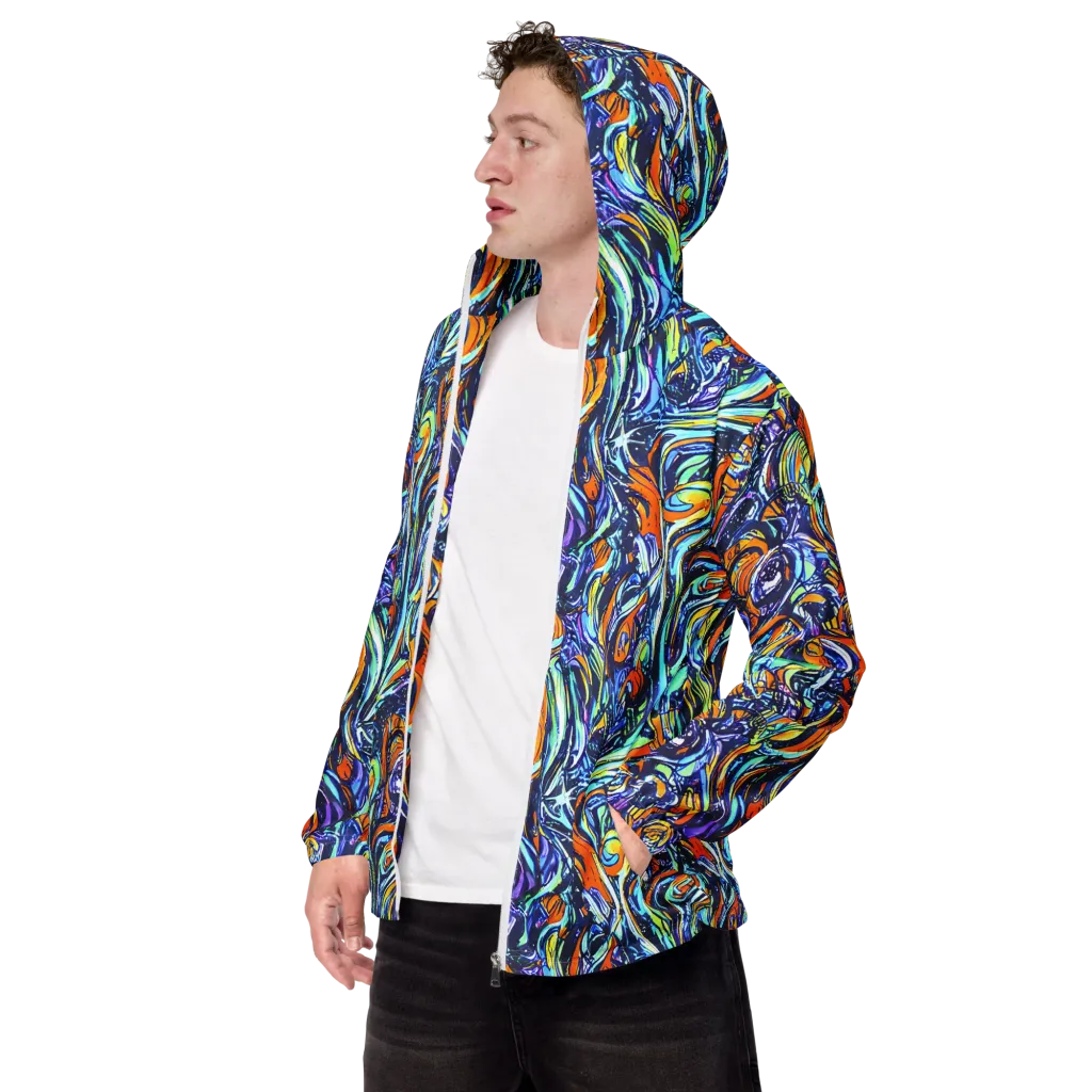 Sonic Marble on Men's Windbreaker — Left Front