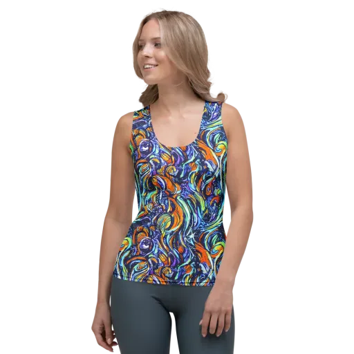 Sonic Marble on a Women's Tank Top