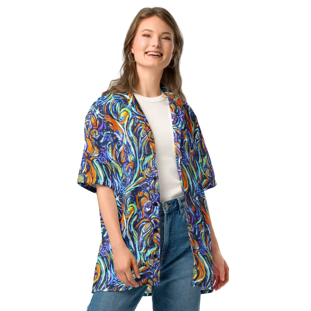 Sonic Marble on Button Shirt — Front