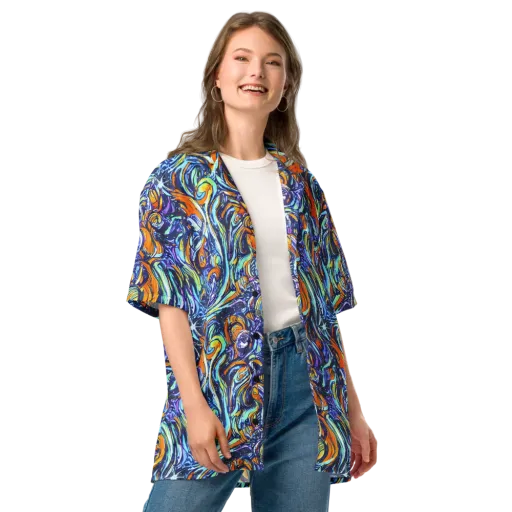 Sonic Marble on a Button Shirt