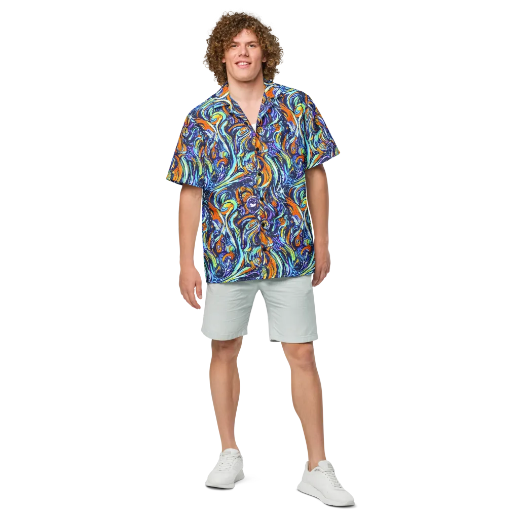 Sonic Marble on Button Shirt — Front
