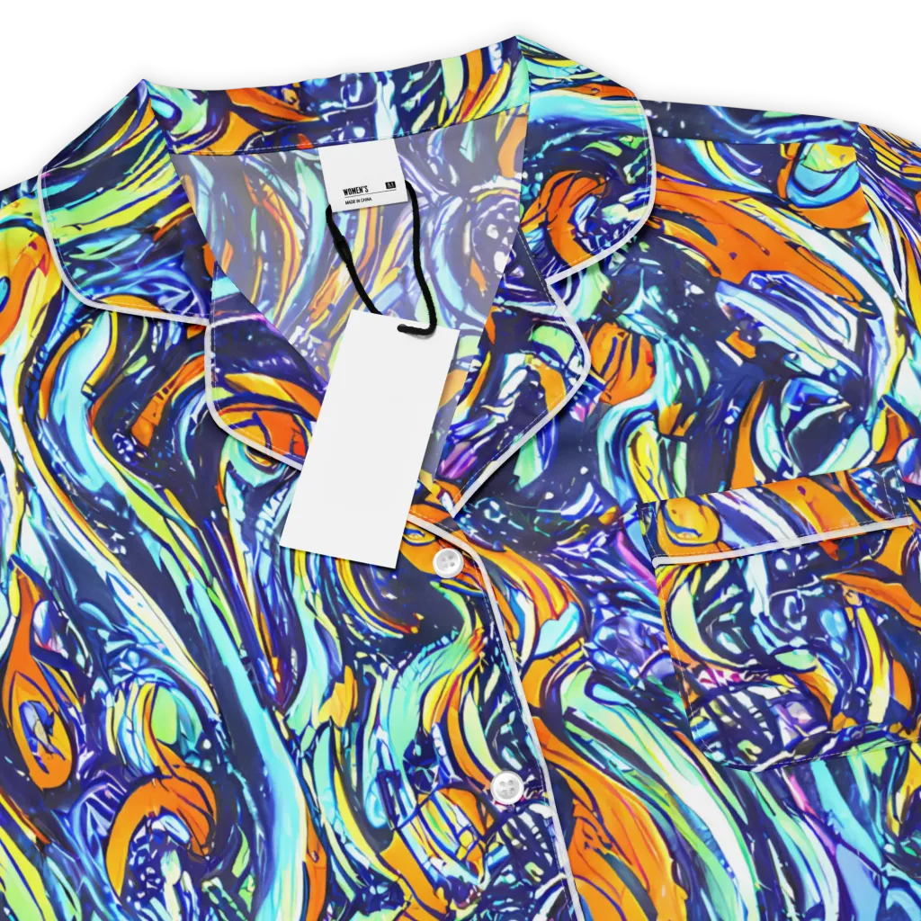 Sonic Marble on Women's Short Sleeve Pajama Top — Product details