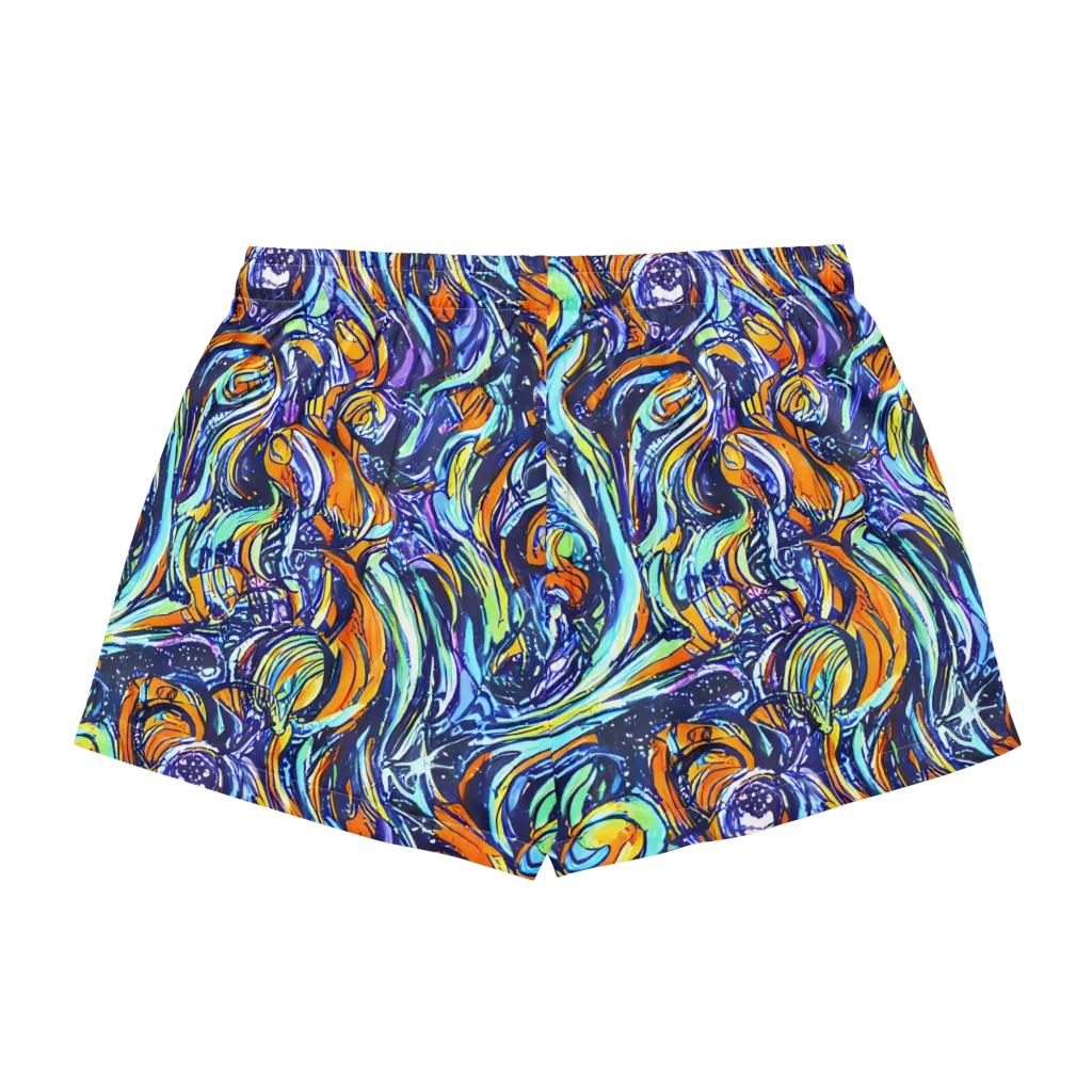 Sonic Marble on Women's Pajama Shorts — Back