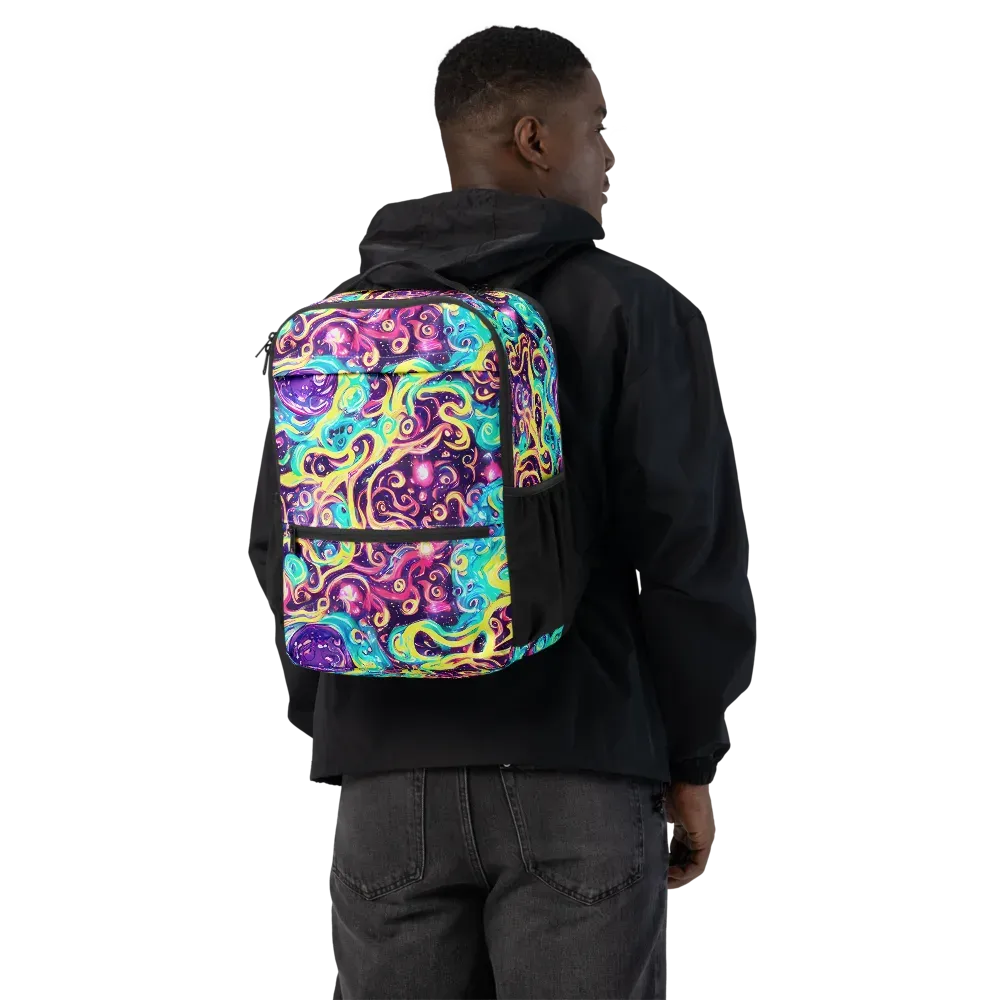 Candy Nebula on Utility Backpack — Back
