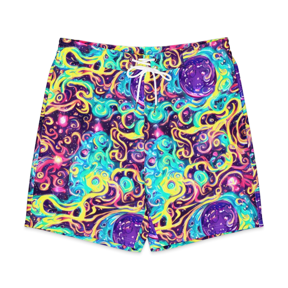 Candy Nebula on Men's Board Shorts — Front