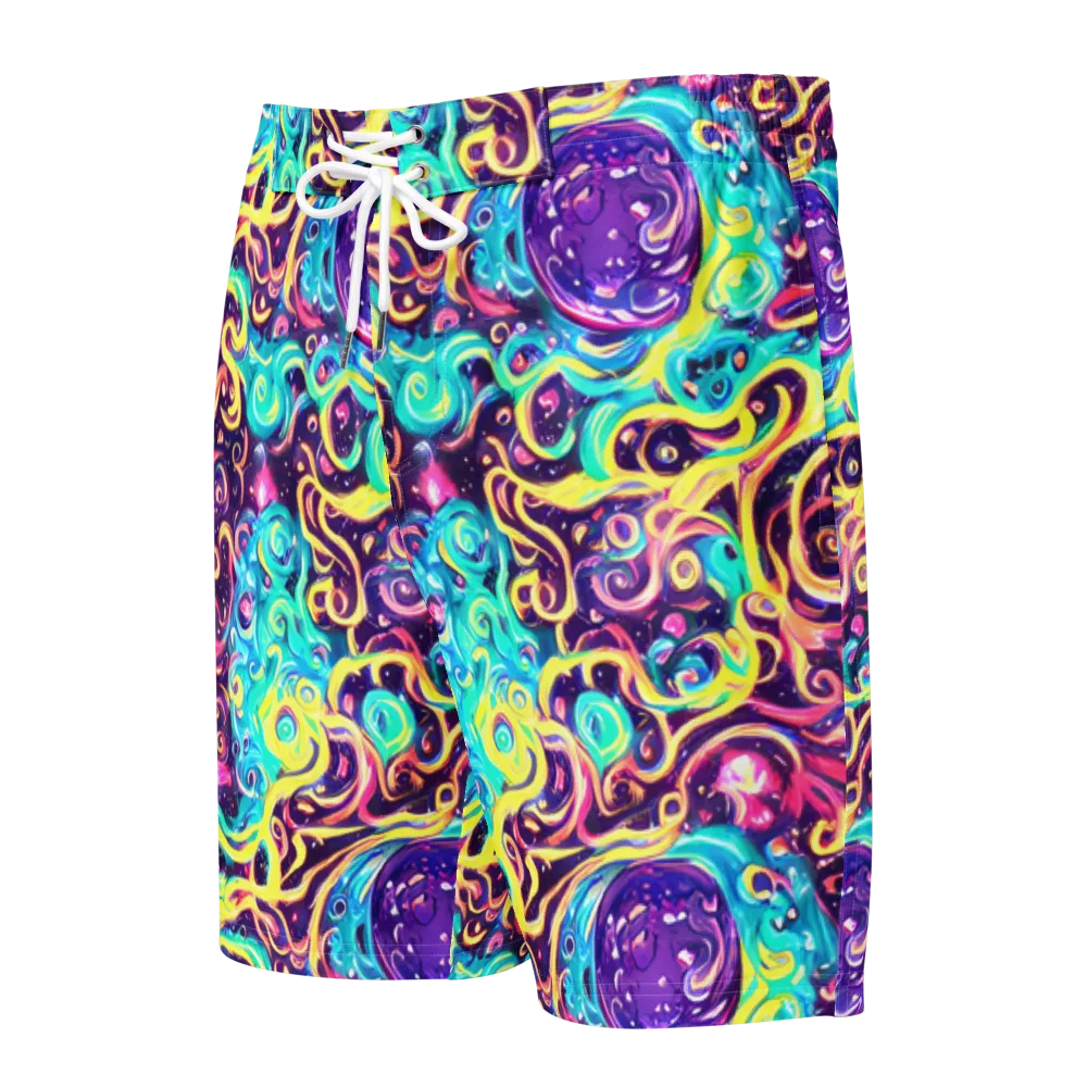 Candy Nebula on Men's Board Shorts — Front