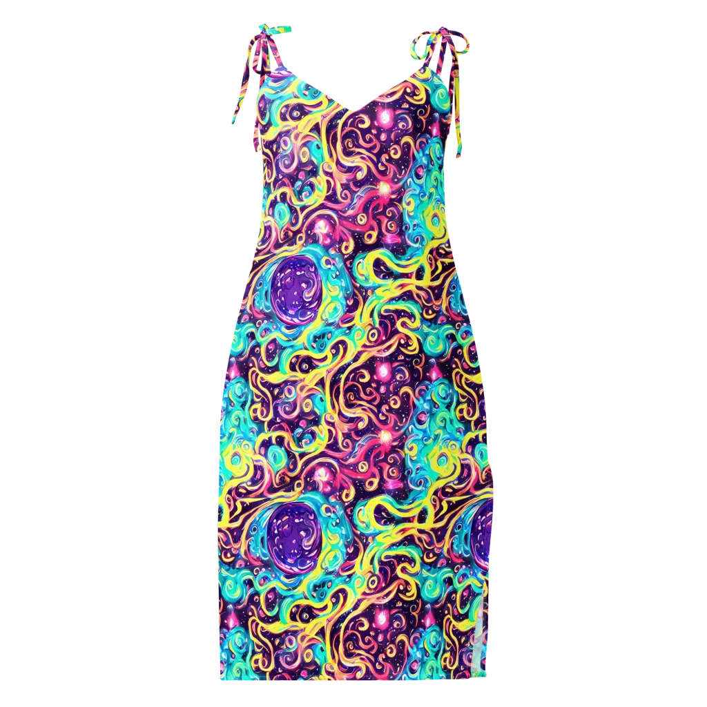 Candy Nebula on Slip Dress — Front