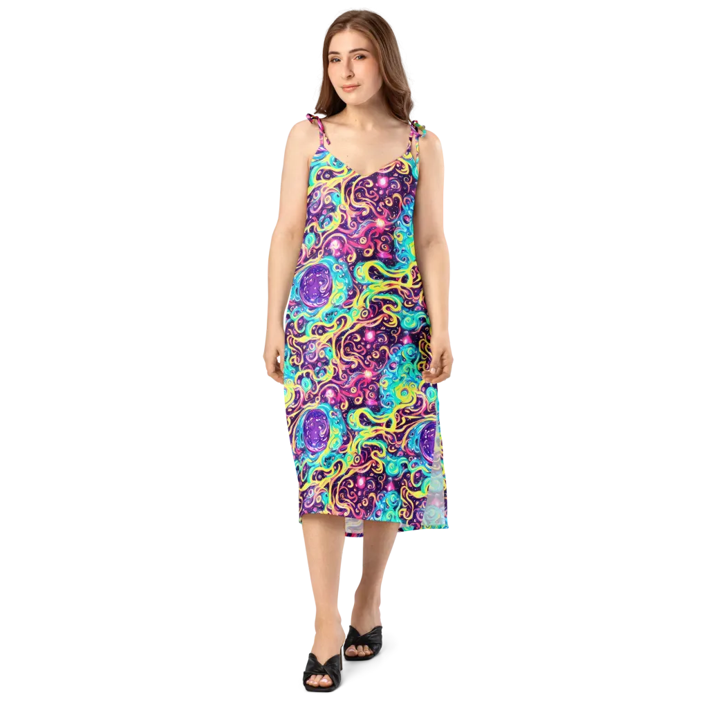 Candy Nebula on Slip Dress — Front