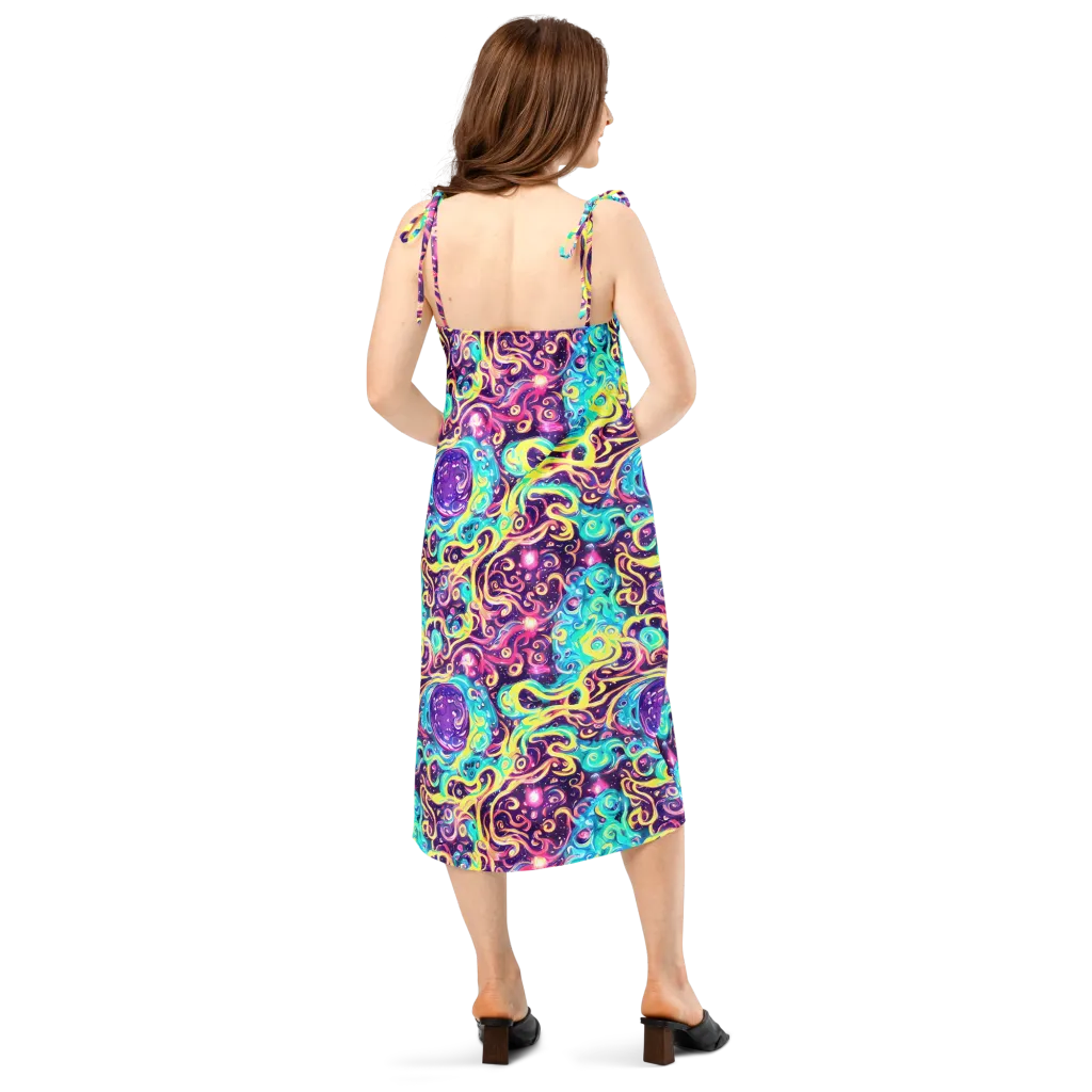 Candy Nebula on Slip Dress — Back