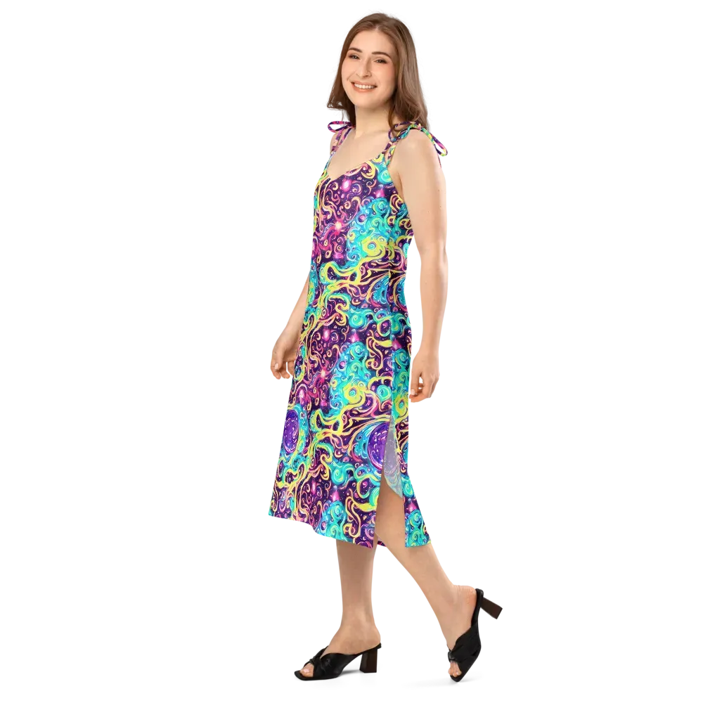 Candy Nebula on Slip Dress — Left Front
