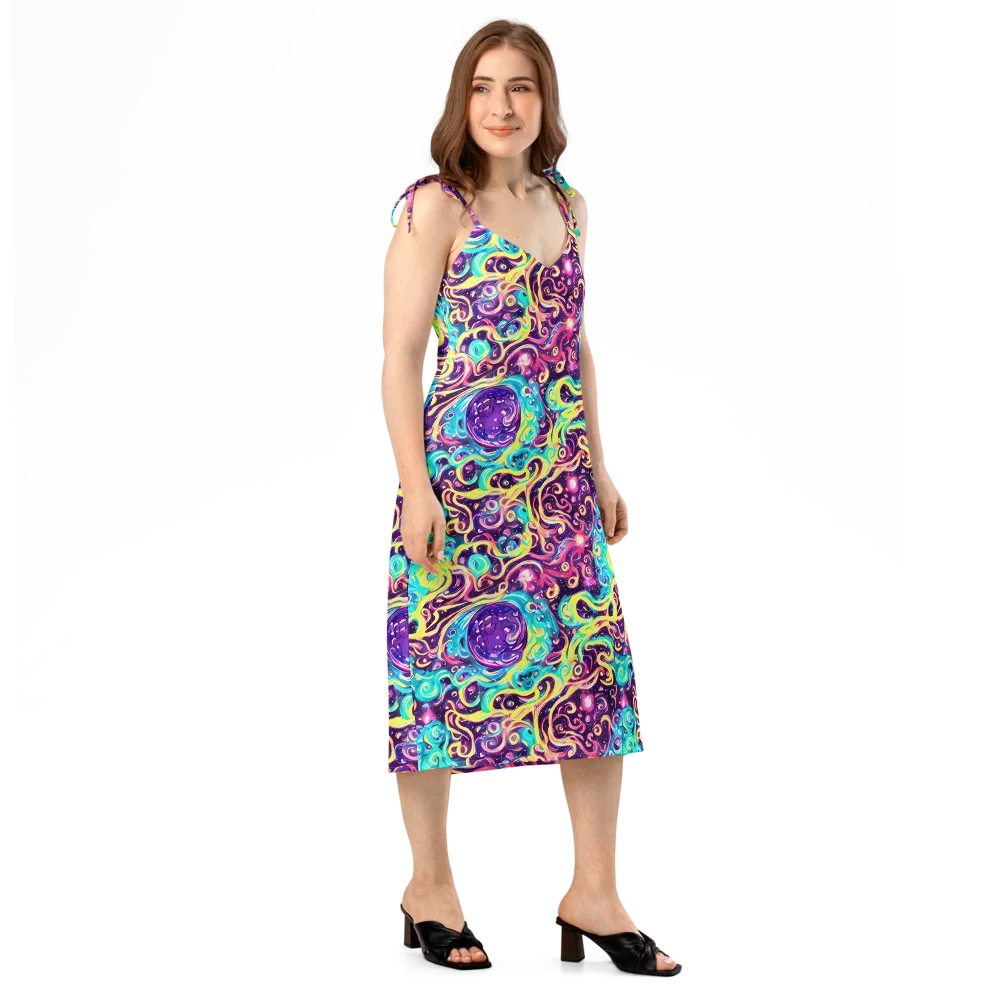 Candy Nebula on Slip Dress — Right Front