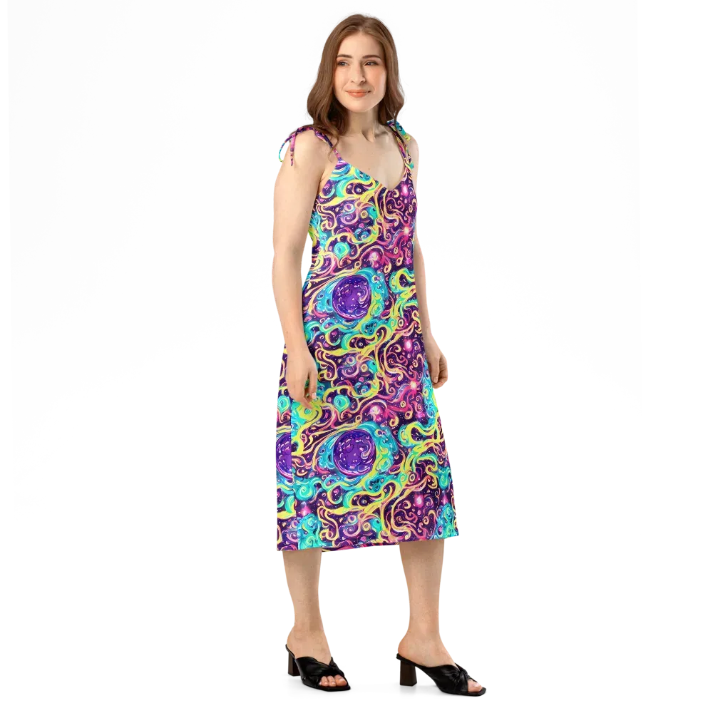 Candy Nebula on Slip Dress — Right Front