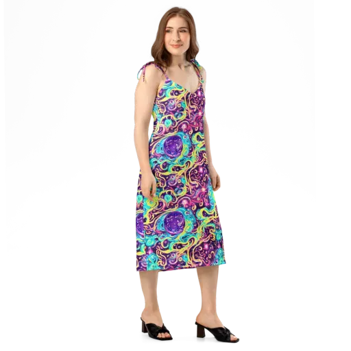 Candy Nebula on a Slip Dress