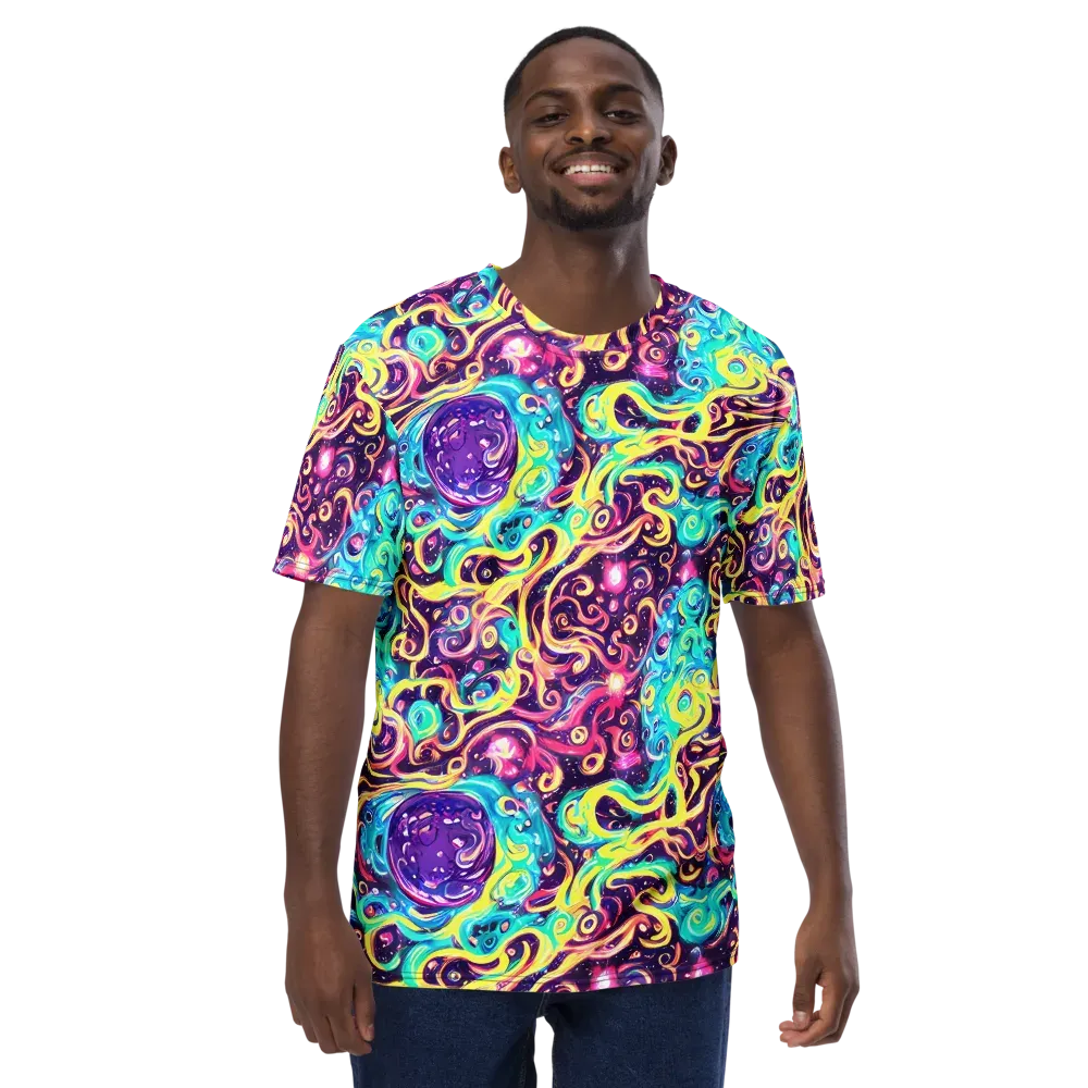 Candy Nebula on Men's Crew Neck T-Shirt — Front