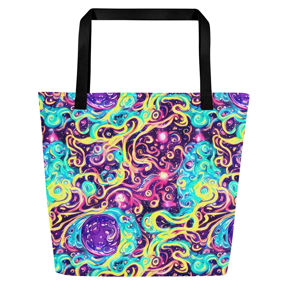 Candy Nebula on Large Tote Bag W/ Pocket — Front