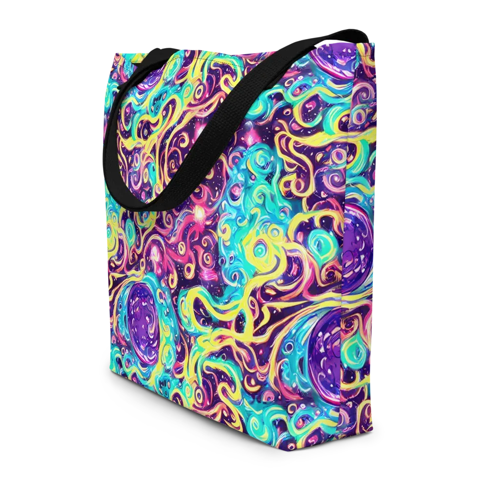 Candy Nebula on Large Tote Bag W/ Pocket — Front