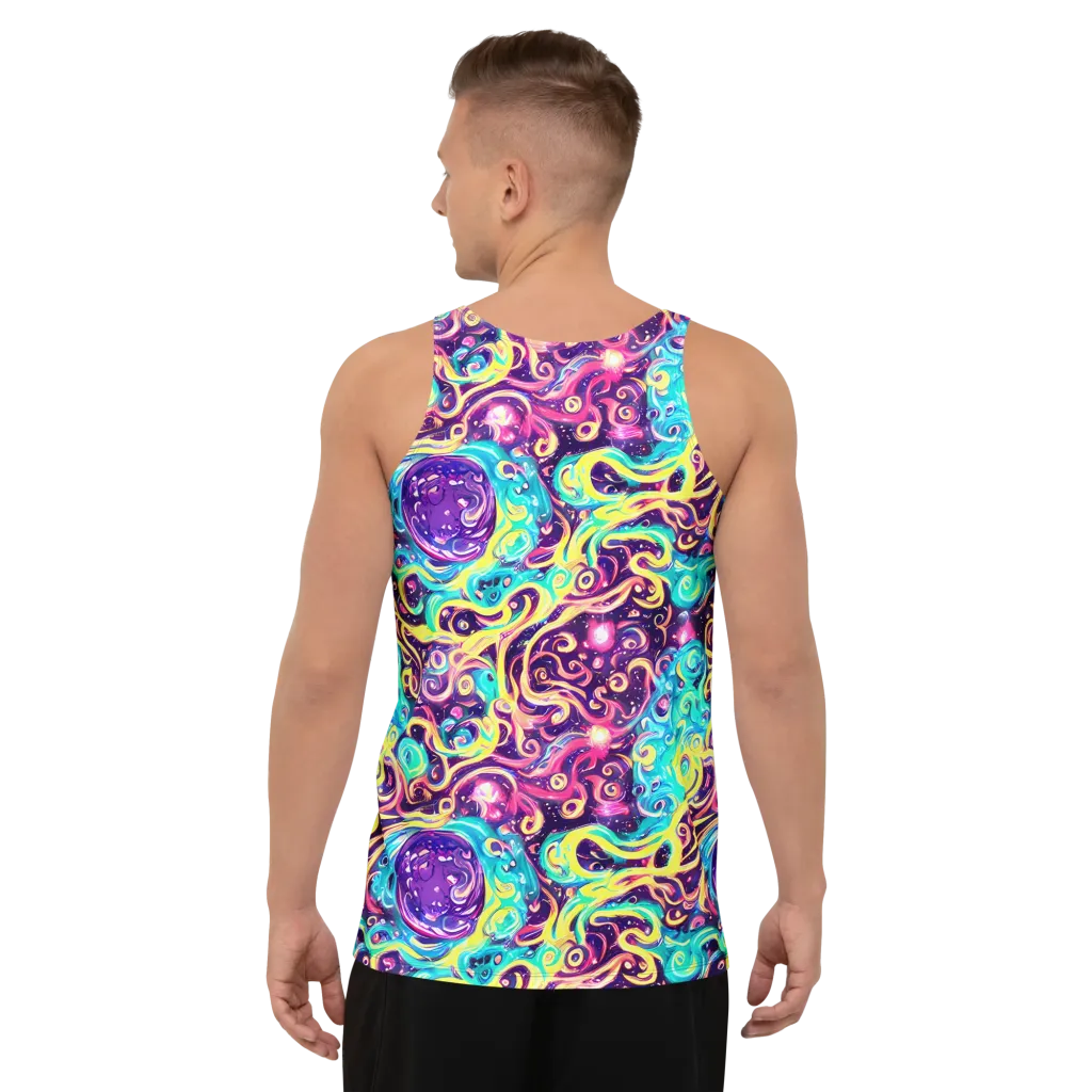Candy Nebula on Men's Tank Top — Back