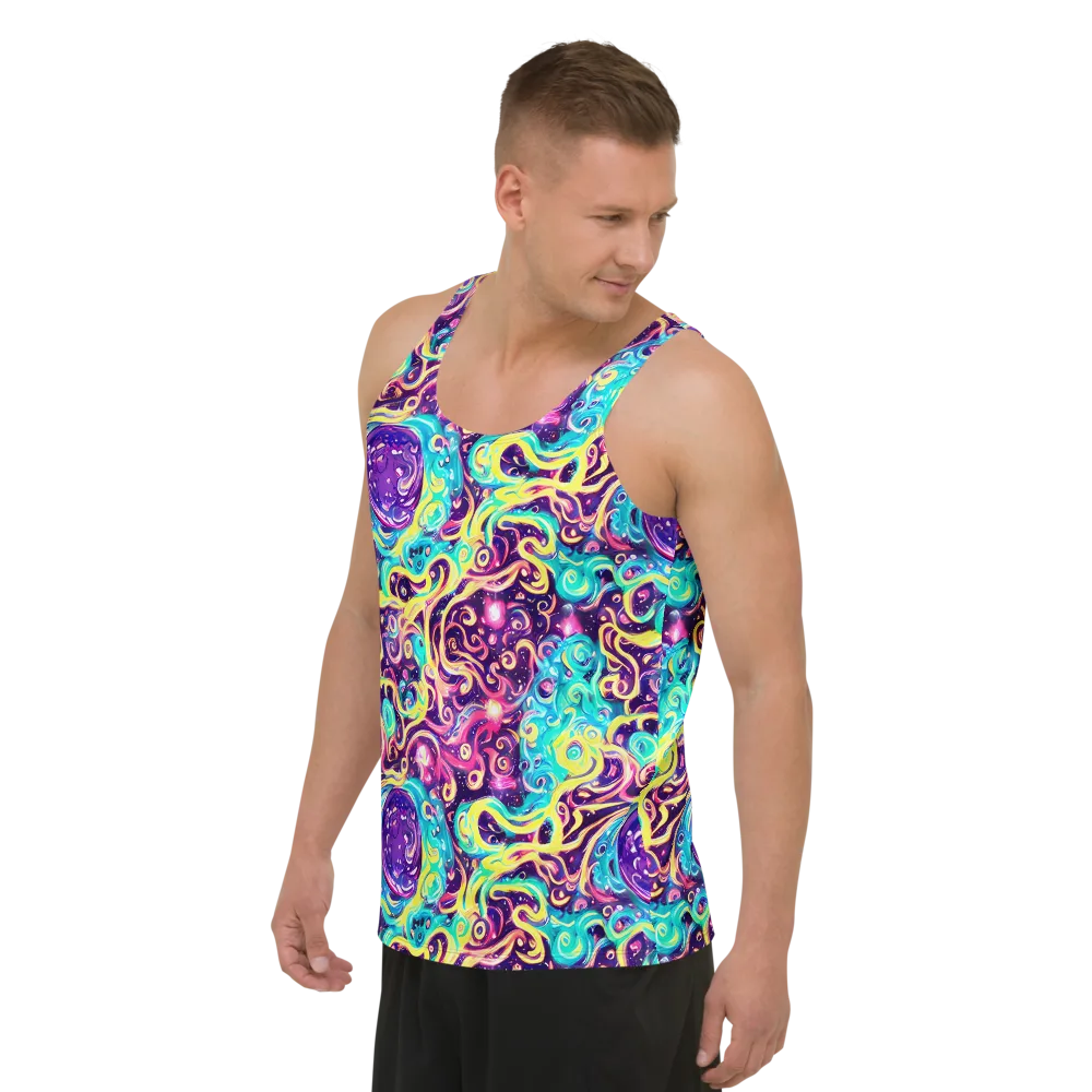 Candy Nebula on Men's Tank Top — Left Front