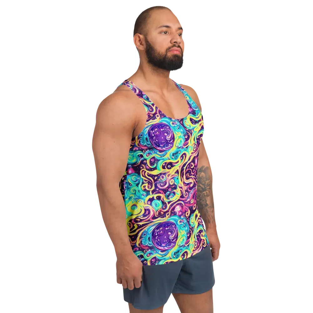Candy Nebula on Men's Tank Top — Right Front