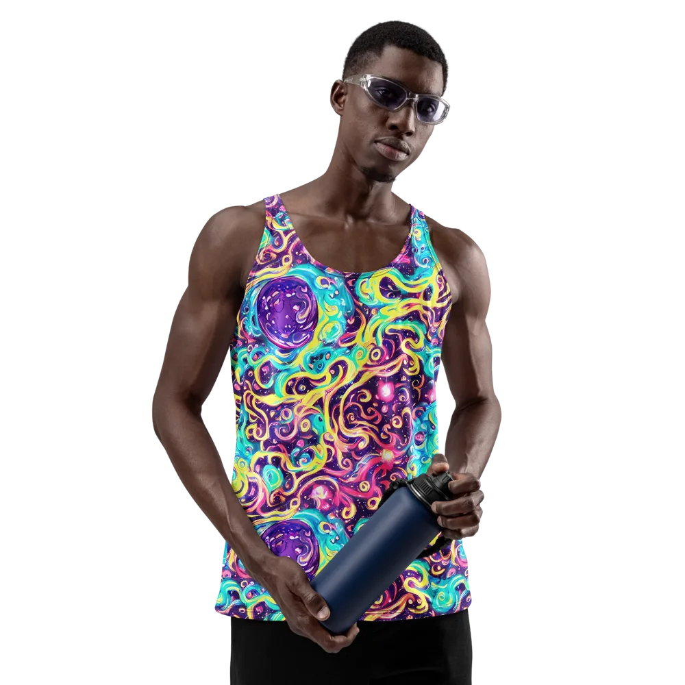 Candy Nebula on Men's Tank Top — Front
