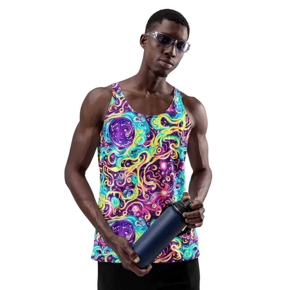 Candy Nebula on Men's Tank Top — Front