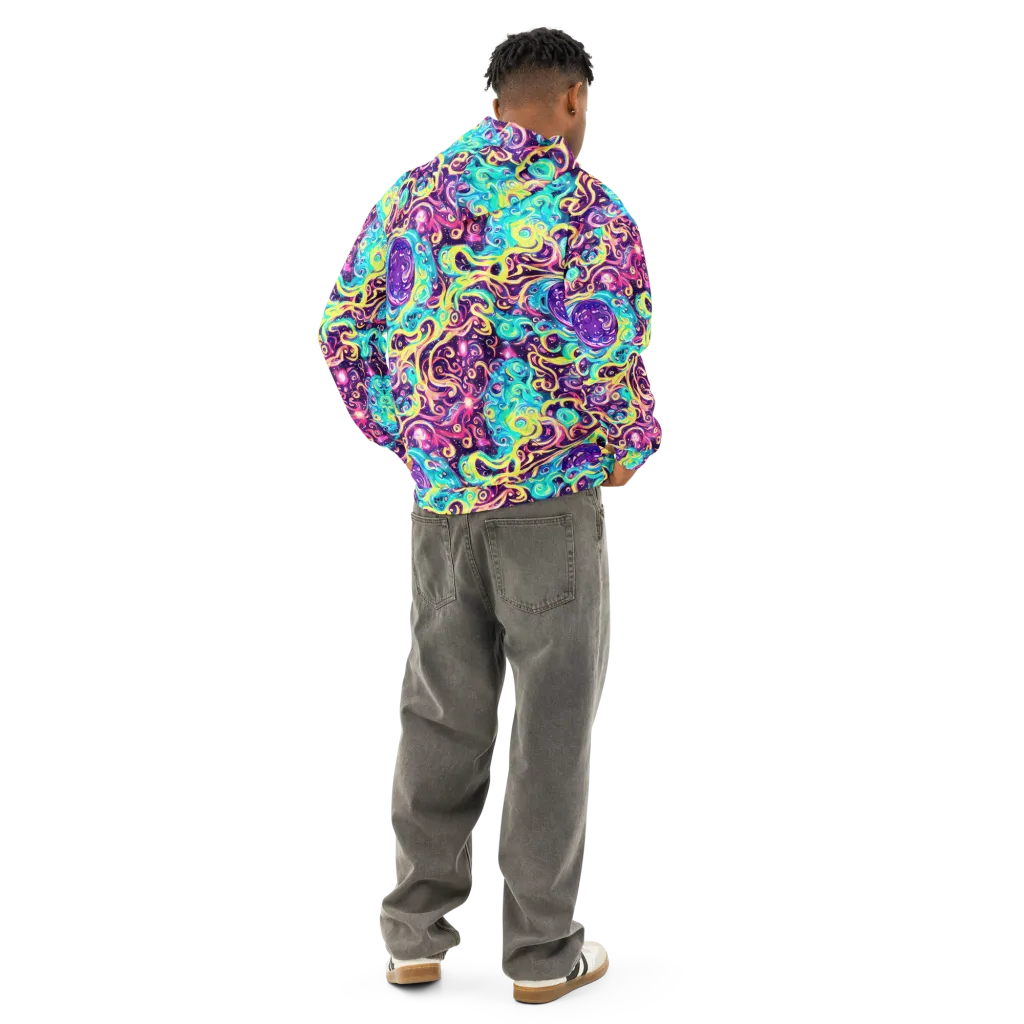 Candy Nebula on Cotton Hoodie — Back