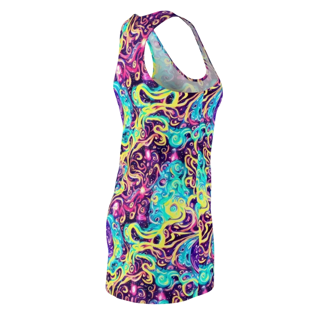 Candy Nebula on Racerback Dress — Back Side