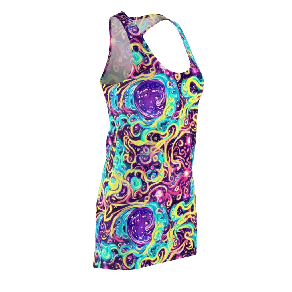 Candy Nebula on Racerback Dress — Front Side
