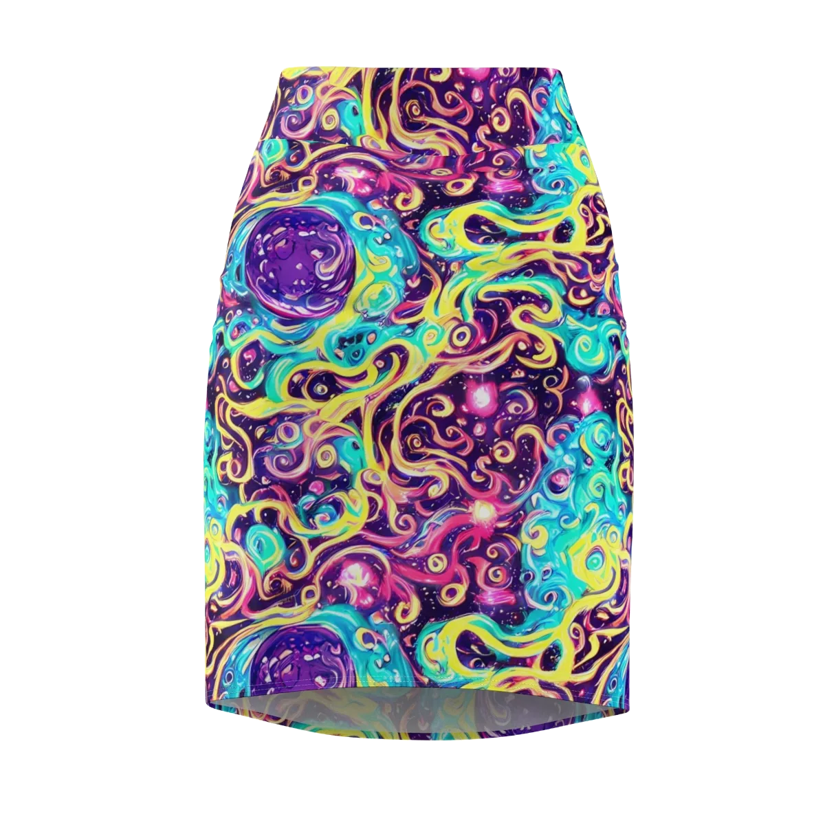 Candy Nebula on Pencil Skirt — Front