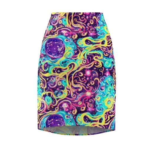 Candy Nebula on a Pencil Skirt