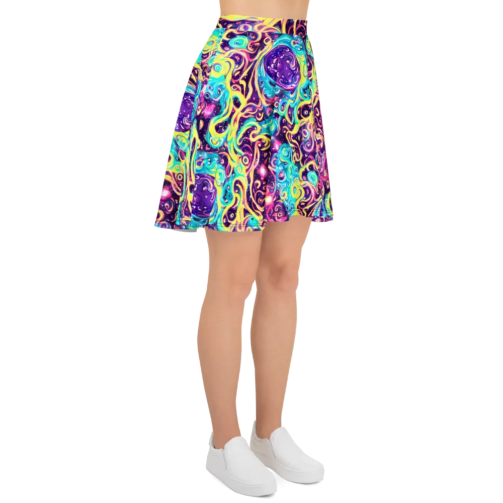 Candy Nebula on Skater Skirt — Right