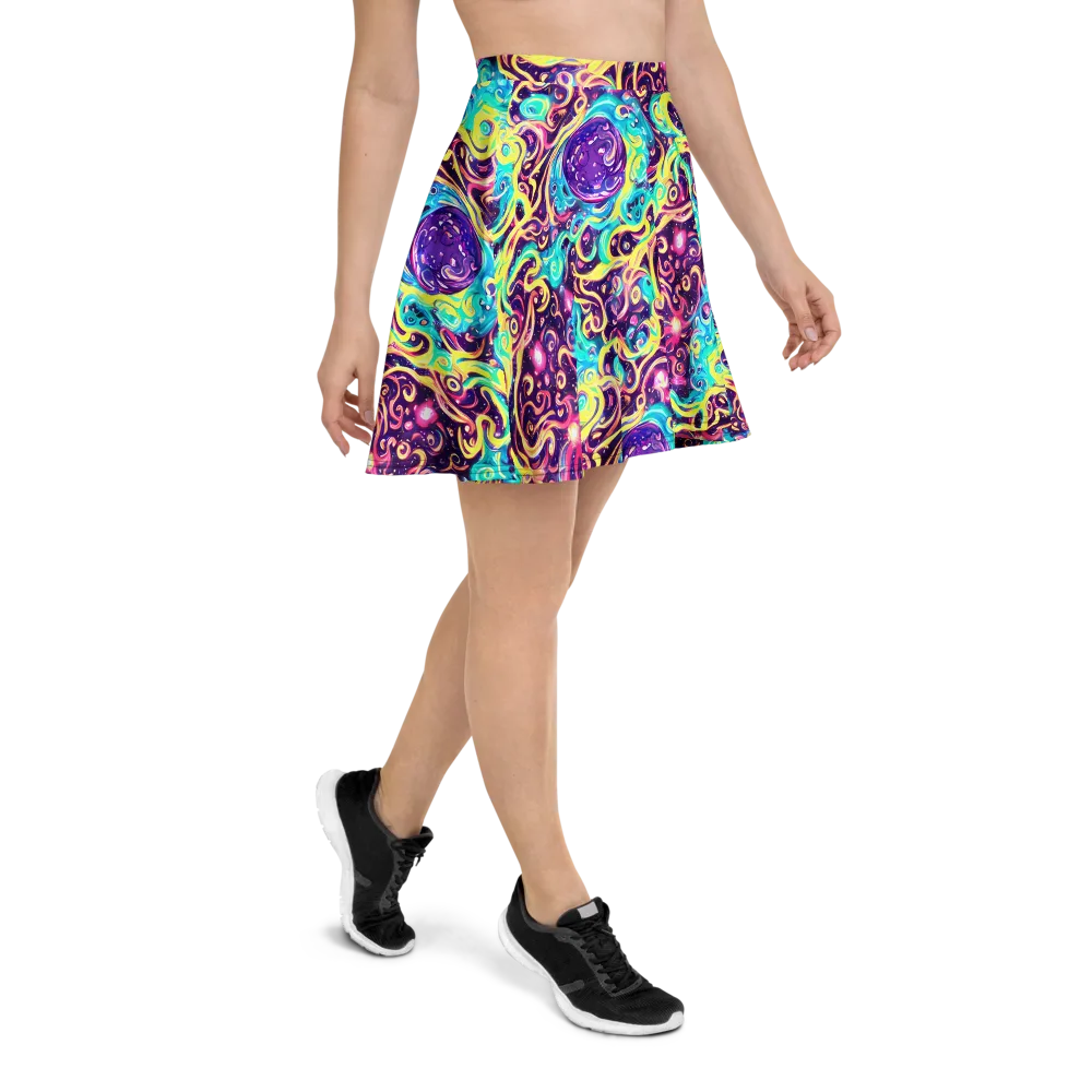 Candy Nebula on Skater Skirt — Right