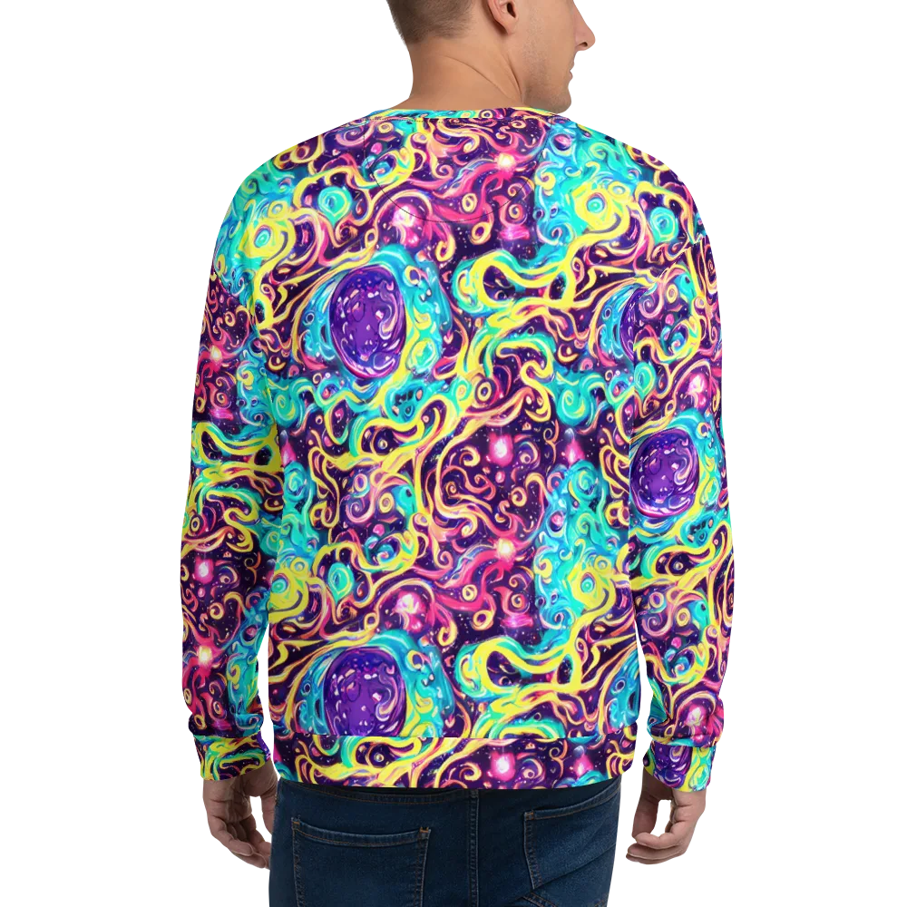 Candy Nebula on Sweatshirt — Back