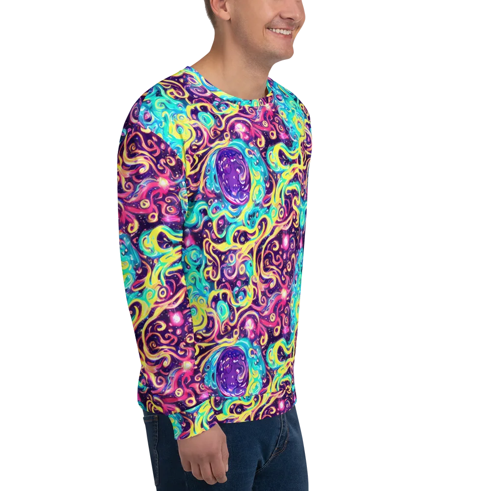 Candy Nebula on Sweatshirt — Right Front