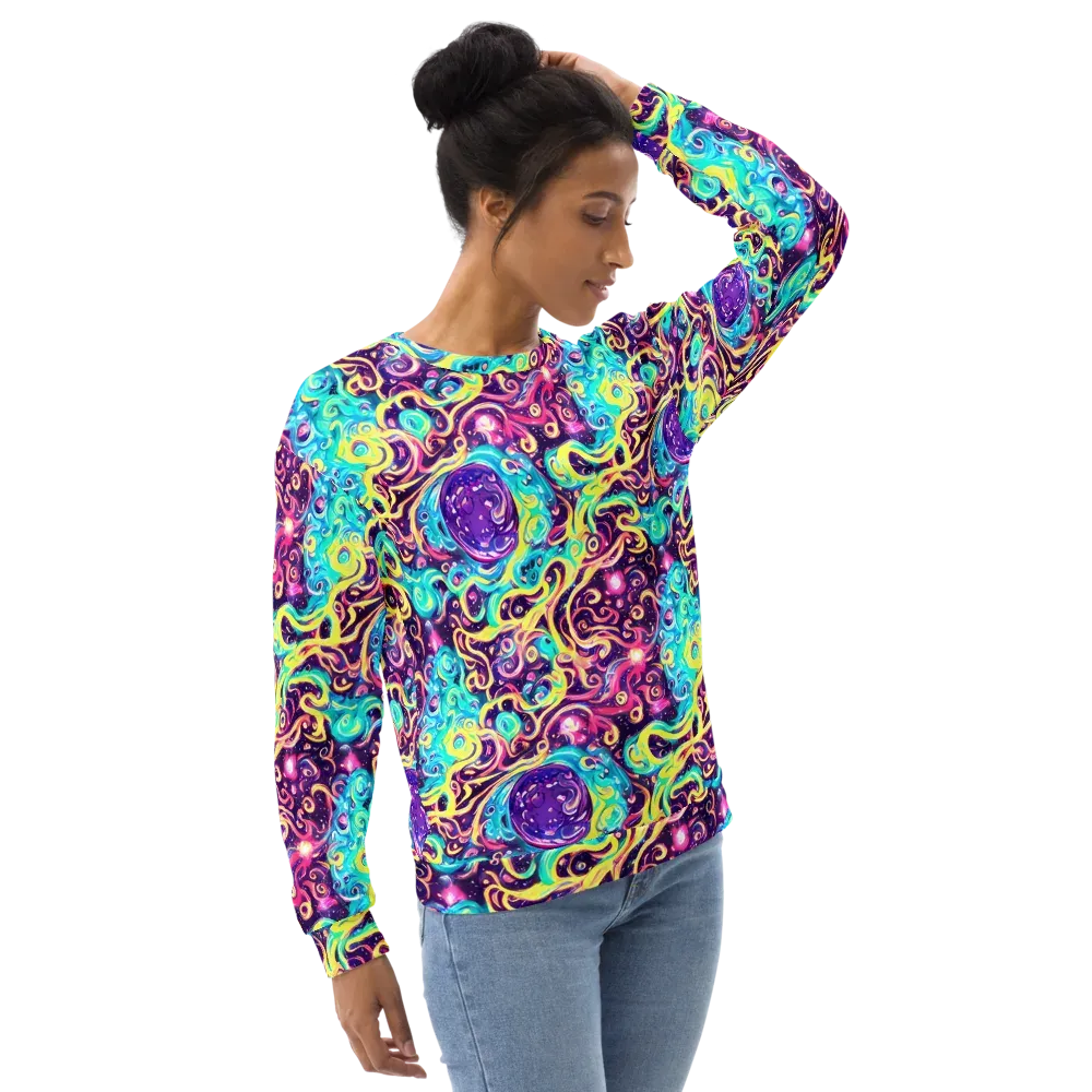 Candy Nebula on Sweatshirt — Right Front