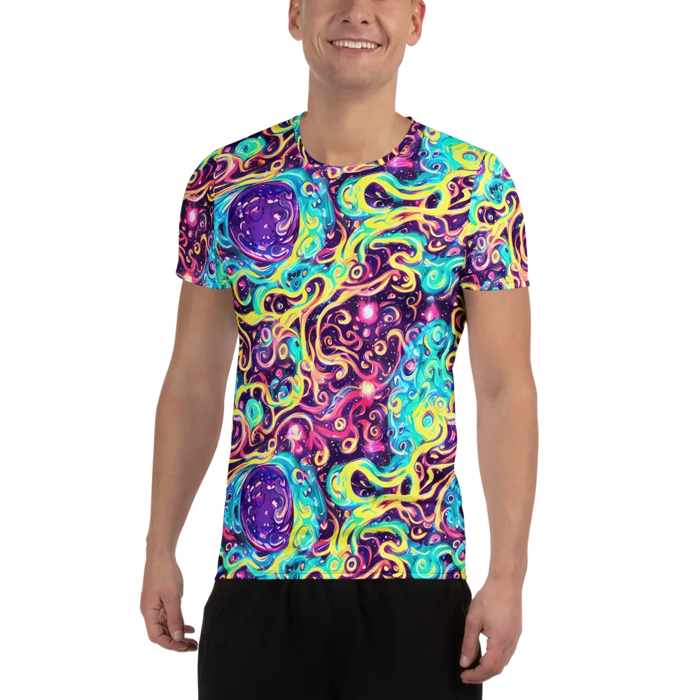 Candy Nebula on Men's Athletic T-Shirt — Front